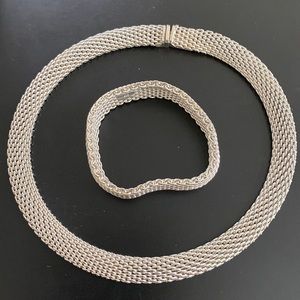 Tiffany Mesh necklace and bracelet combo.   Freshly cleaned and shiny.
